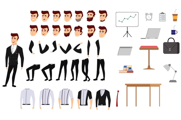 Businessman - Character Set