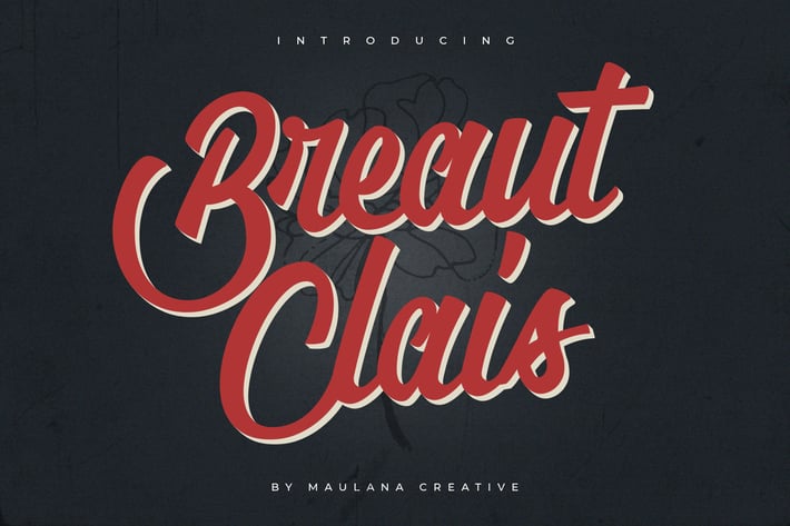 Breaut Clais Vintage Script Font