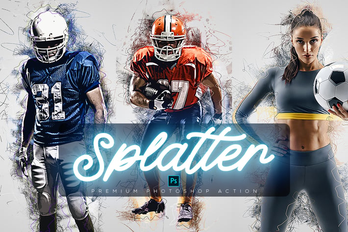 Art Splatter Photoshop Action