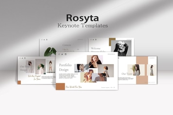ROSYTA - Minimals Fashion Keynote Template