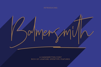Balmersmith Handwritten Font