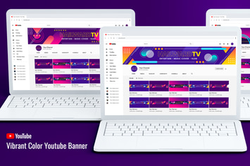 Youtube Channel Art - Vibrant Color