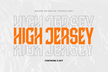 High Jersey - Modern Decorative Typeface Font