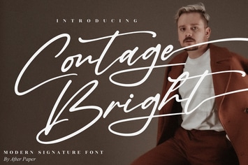 Contage Bright Modern Signature Font