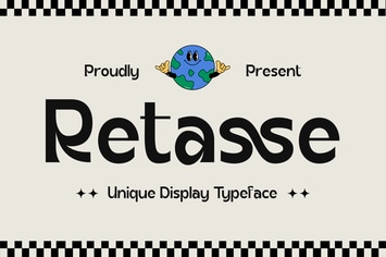 Retasse - Unique Display Typeface