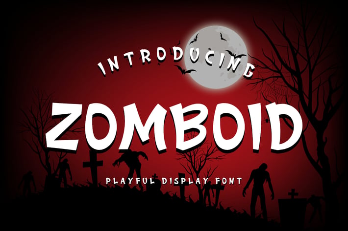 Zomboid - Playful & Horror Font