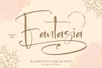 Fantasia Handwritten Brush Font