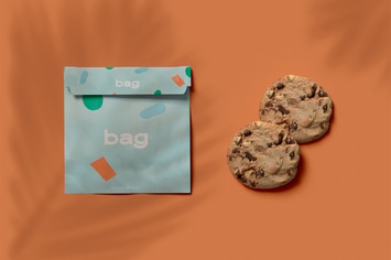 Bag And Cookie Mockup
