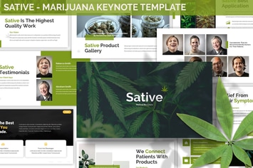 Sative - Marijuana Keynote Template