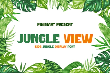 Jungle View - Kids Display Font