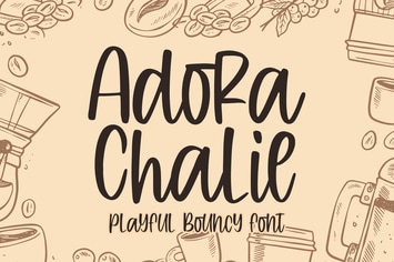 Adora Chalie - Playful Bouncy Font
