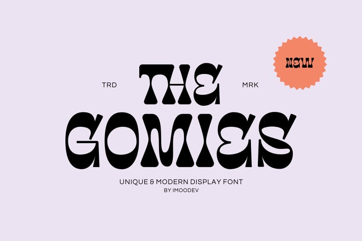 The Gomies - Thick Modern Font