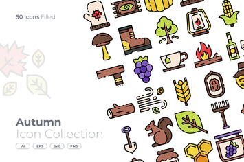 Autumn Filled Icon