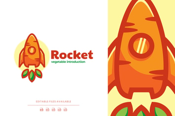 Rocket Color Mascot Logo