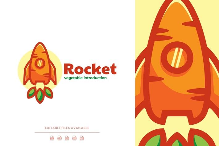 Rocket Color Mascot Logo