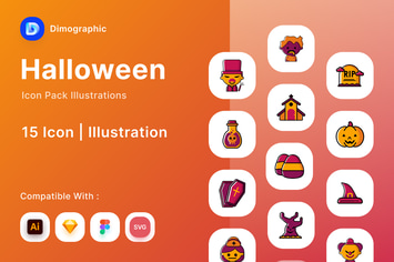 Halloween Icon Pack Illustration
