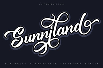 Sunniland | Handcrafted Script Font
