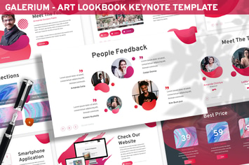Galerium - Art Lookbook Keynote Template