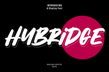 Hybridge Handwritten Display Font