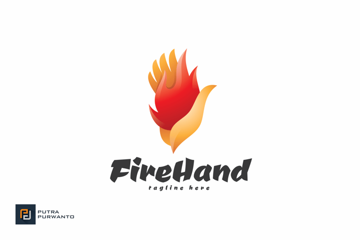 Fire Hand - Logo Template