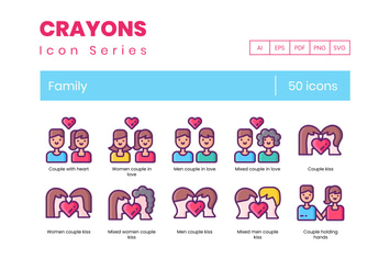 50 Family Icons