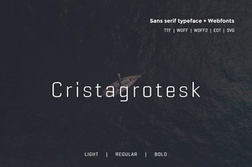 Cristagrotesk - Typeface + Webfonts