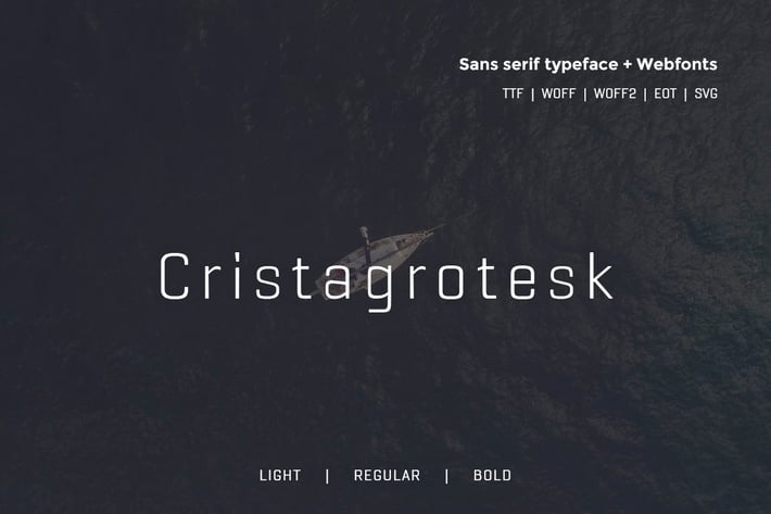 Cristagrotesk - Typeface + Webfonts