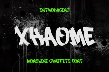 Xhaome - Expressive Graffiti Font