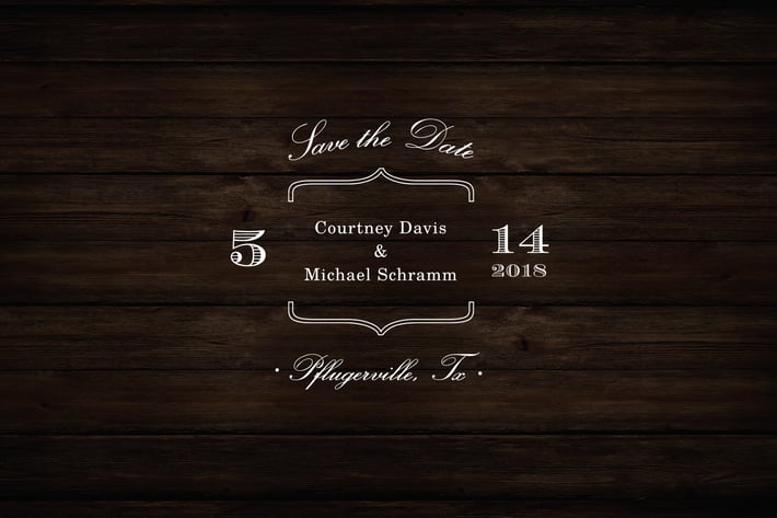 Rustic Save The Date