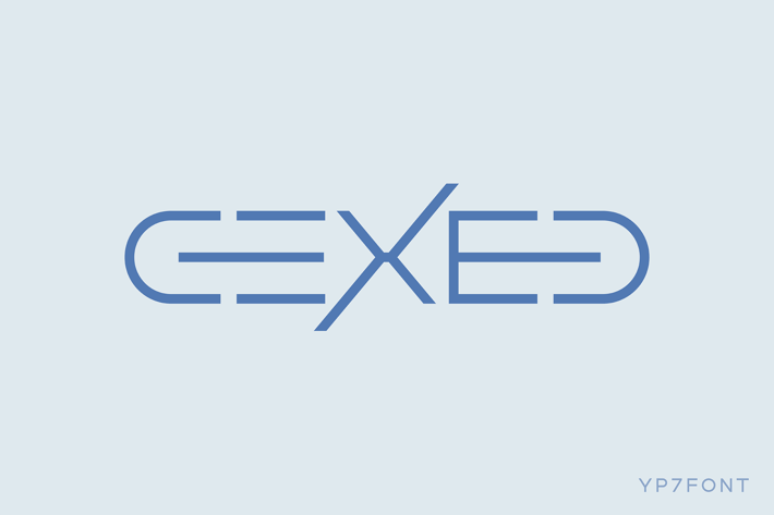 Cexed Modern Display Font