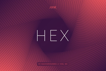 Hex | Geometric Spiral Backgrounds | Vol. 03