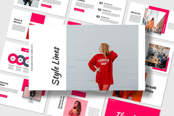 Style lines - Powerpoint Template
