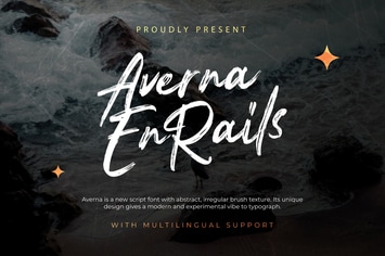 Averna En Rails - Brush Handwritten