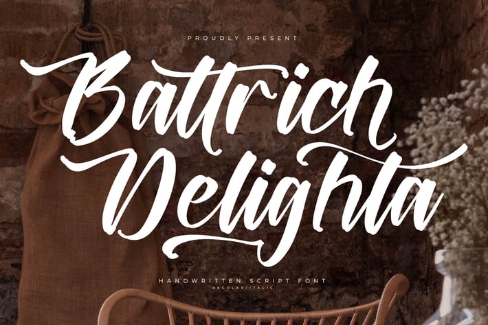 Battrich Delighta Handwritten Script Font