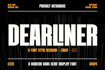 DEARLINER - Modern Font 