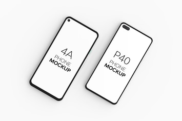 4A Phone & P40 Phone Mockup