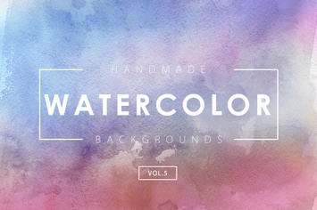 Handmade Watercolor Backgrounds Vol.5