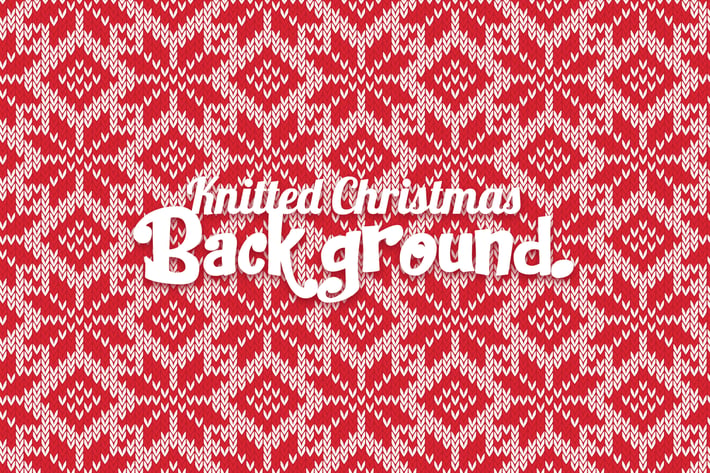 Knitted Christmas Background