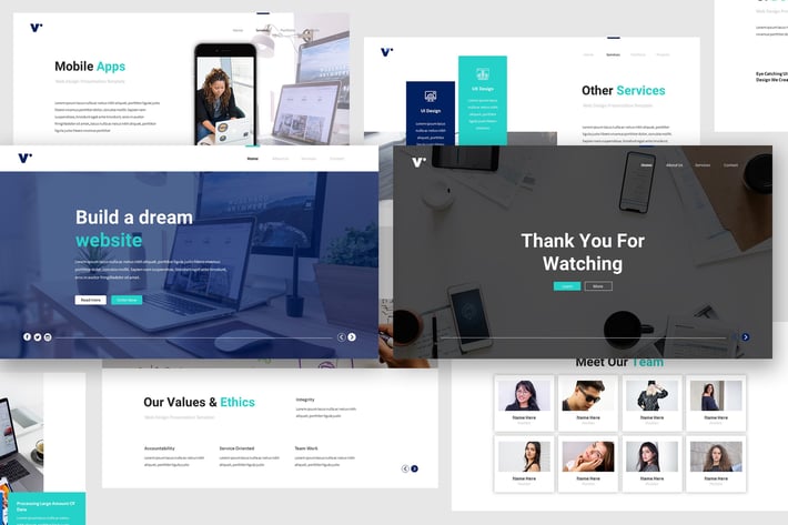 Website Design Keynote Template