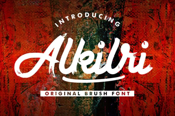 Alkilri | Brush Script Font