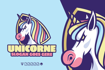 Unicorn Logo Template