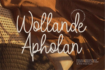 Wollande Apholan || Script Font