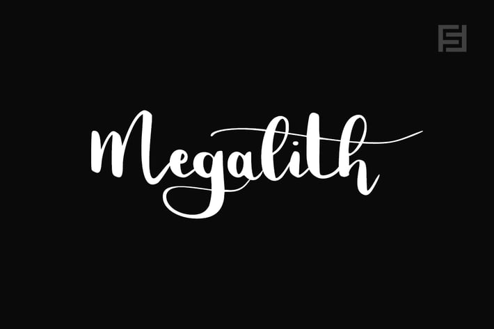 Megalith - Classic Handwritten / Script Font