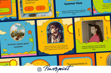 Insta 70s - Keynote Instagram Template