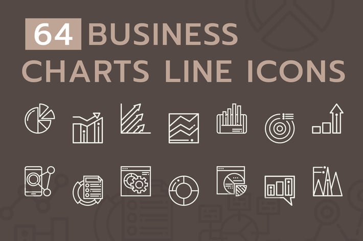 Business Chart Line Icons