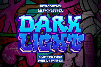 DARK LIGHT - Graffiti Display Font 