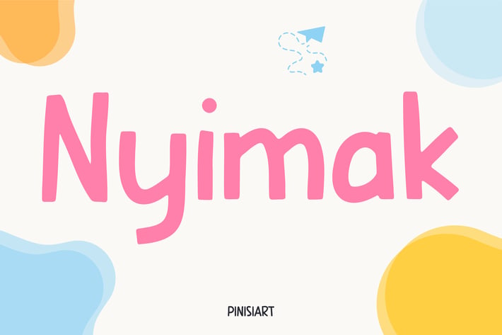 Kids Book Font - Nyimak