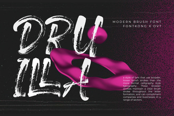 Druilla - Modern Brush Font