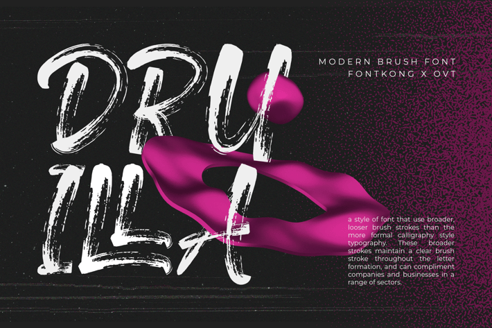 Druilla - Modern Brush Font