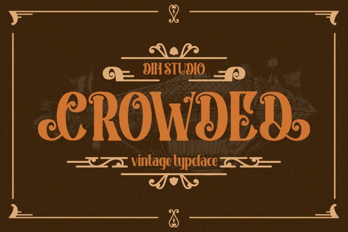 Crowded Vintage Font